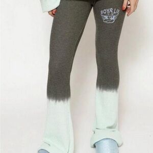 Boys Lie Charcoal and Cream Ombre Flare Pants